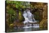 Heavenly Falls, Portland Japanese Garden, Portland, Oregon, Usa-Michel Hersen-Stretched Canvas