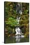 Heavenly Falls, Portland Japanese Garden, Portland, Oregon, Usa-Michel Hersen-Stretched Canvas