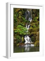 Heavenly Falls, Portland Japanese Garden, Portland, Oregon, Usa-Michel Hersen-Framed Photographic Print