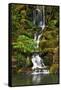 Heavenly Falls, Portland Japanese Garden, Portland, Oregon, Usa-Michel Hersen-Framed Stretched Canvas