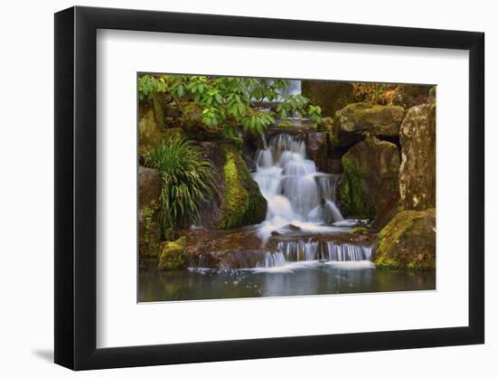 Heavenly Falls, Portland Japanese Garden, Portland, Oregon, Usa-Michel Hersen-Framed Photographic Print