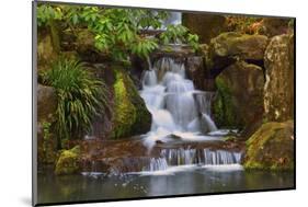 Heavenly Falls, Portland Japanese Garden, Portland, Oregon, Usa-Michel Hersen-Mounted Photographic Print