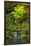 Heavenly Falls, Portland Japanese Garden, Portland, Oregon, USA-Michel Hersen-Framed Photographic Print