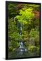 Heavenly Falls, Portland Japanese Garden, Portland, Oregon, USA-Michel Hersen-Framed Photographic Print