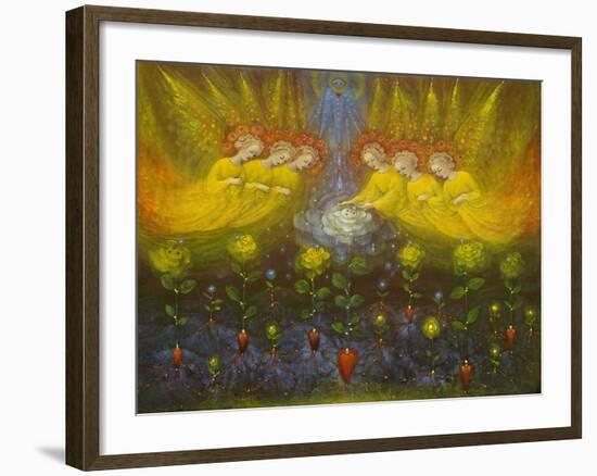 Heavenly Garden, 2020 (oil on Belgian linen)-Annael Anelia Pavlova-Framed Giclee Print