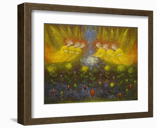 Heavenly Garden, 2020 (oil on Belgian linen)-Annael Anelia Pavlova-Framed Giclee Print