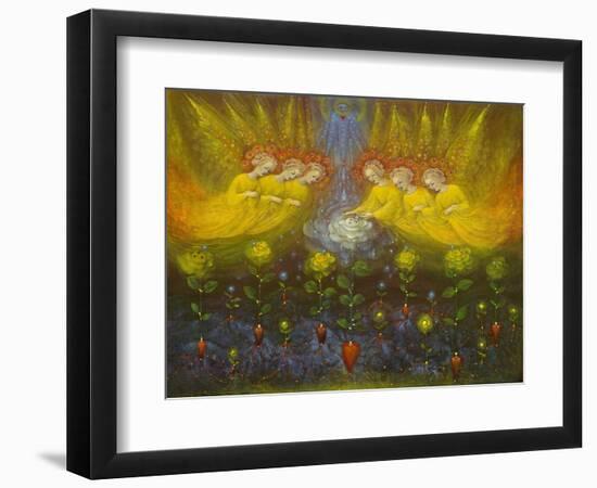 Heavenly Garden, 2020 (oil on Belgian linen)-Annael Anelia Pavlova-Framed Giclee Print