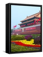 Heavenly Gate Entrance to Forbidden City During National Day Festival, Beijing, China, Asia-Kimberly Walker-Framed Stretched Canvas