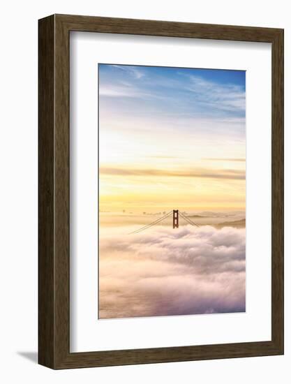 Heavenly Golden Gate, Above The Fog at Sunrise, San Francisco-Vincent James-Framed Photographic Print