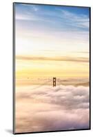 Heavenly Golden Gate, Above The Fog at Sunrise, San Francisco-Vincent James-Mounted Photographic Print