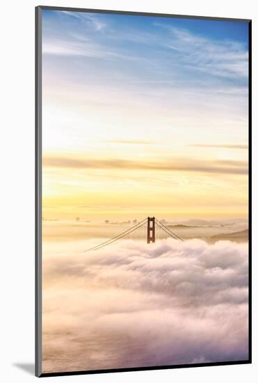 Heavenly Golden Gate, Above The Fog at Sunrise, San Francisco-Vincent James-Mounted Photographic Print