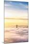 Heavenly Golden Gate, Above The Fog at Sunrise, San Francisco-Vincent James-Mounted Photographic Print