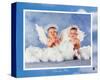 Heavenly Kids, Two Angels-Tom Arma-Stretched Canvas