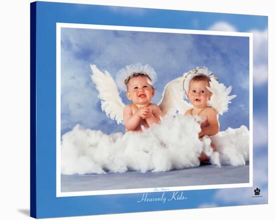 Heavenly Kids, Two Angels-Tom Arma-Stretched Canvas