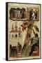 Heavenly Ladder of St. John Climacus (Tempera on Panel)-Russian-Framed Stretched Canvas