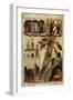 Heavenly Ladder of St. John Climacus (Tempera on Panel)-Russian-Framed Giclee Print