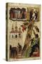 Heavenly Ladder of St. John Climacus (Tempera on Panel)-Russian-Stretched Canvas