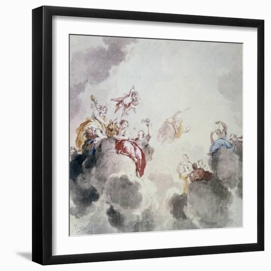 Heavenly Scene, 18th Century-Jacob De Wit-Framed Premium Giclee Print