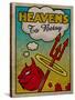 Heavens To Betsy-Old Red Truck-Stretched Canvas