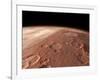 Heavily Cratered Highlands on the Surface of Mars-Stocktrek Images-Framed Photographic Print