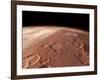 Heavily Cratered Highlands on the Surface of Mars-Stocktrek Images-Framed Photographic Print