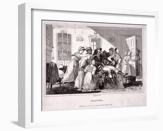 Heaving, 1816-James Stephanoff-Framed Giclee Print