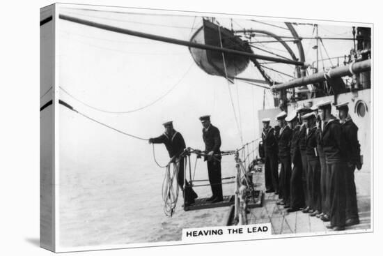 Heaving the Lead, 1937-null-Stretched Canvas