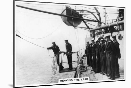 Heaving the Lead, 1937-null-Mounted Giclee Print