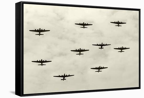 Heavy Bombers-icholakov-Framed Stretched Canvas