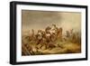 Heavy Cavalry at the Battle of Waterloo, 18th June 1815, 1870-Orlando Norie-Framed Giclee Print