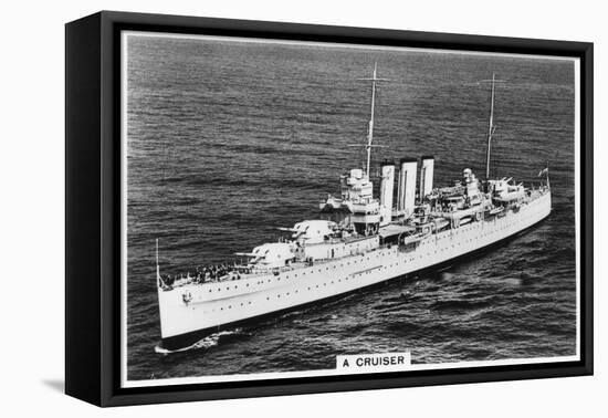 Heavy Cruiser HMS Devonshire, 1937-null-Framed Stretched Canvas