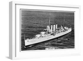 Heavy Cruiser HMS Devonshire, 1937-null-Framed Giclee Print