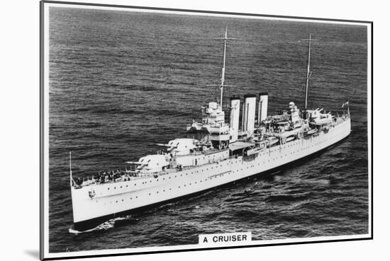 Heavy Cruiser HMS Devonshire, 1937-null-Mounted Giclee Print