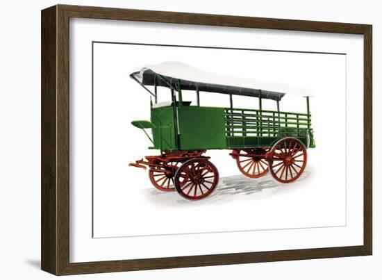 Heavy Delivery Truck-null-Framed Art Print