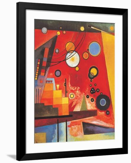 Heavy Red-Wassily Kandinsky-Framed Art Print