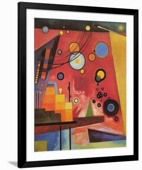 Heavy Red-Wassily Kandinsky-Framed Premium Giclee Print