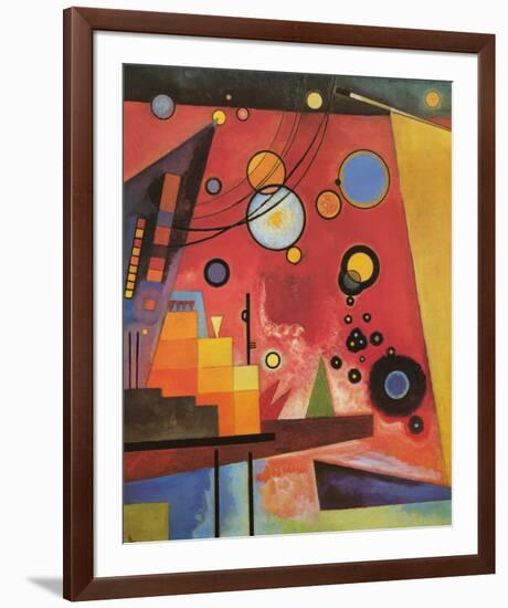 Heavy Red-Wassily Kandinsky-Framed Premium Giclee Print