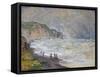 Heavy Sea, 1897-Claude Monet-Framed Stretched Canvas