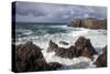 Heavy Seas Pounding the Rocky Coastline at Dalbeg-Lee Frost-Stretched Canvas