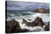 Heavy Seas Pounding the Rocky Coastline at Dalbeg-Lee Frost-Stretched Canvas