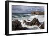 Heavy Seas Pounding the Rocky Coastline at Dalbeg-Lee Frost-Framed Photographic Print