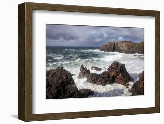 Heavy Seas Pounding the Rocky Coastline at Dalbeg-Lee Frost-Framed Photographic Print
