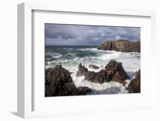 Heavy Seas Pounding the Rocky Coastline at Dalbeg-Lee Frost-Framed Photographic Print