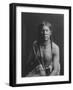 Heavy Shield Native American Indian Curtis Photograph-Lantern Press-Framed Art Print