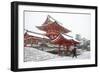 Heavy snow on Fushimi Inari Shrine, Kyoto, Japan, Asia-Damien Douxchamps-Framed Photographic Print