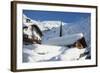 Heavy Snowfall in Le Tour, Chamonix Valley, Haute-Savoie, French Alps, France, Europe-Christian Kober-Framed Photographic Print