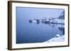 Heavy Snowfall on the Fishing Village and the Icy Sea, Nusfjord, Lofoten Islands, Arctic, Norway-Roberto Moiola-Framed Photographic Print