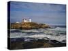 Heavy Surf Near Cape Neddick Lighthouse-James Randklev-Stretched Canvas