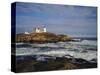 Heavy Surf Near Cape Neddick Lighthouse-James Randklev-Stretched Canvas