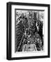 Heavy Traffic Moves Along Broadway and Seventh Avenue-null-Framed Photographic Print